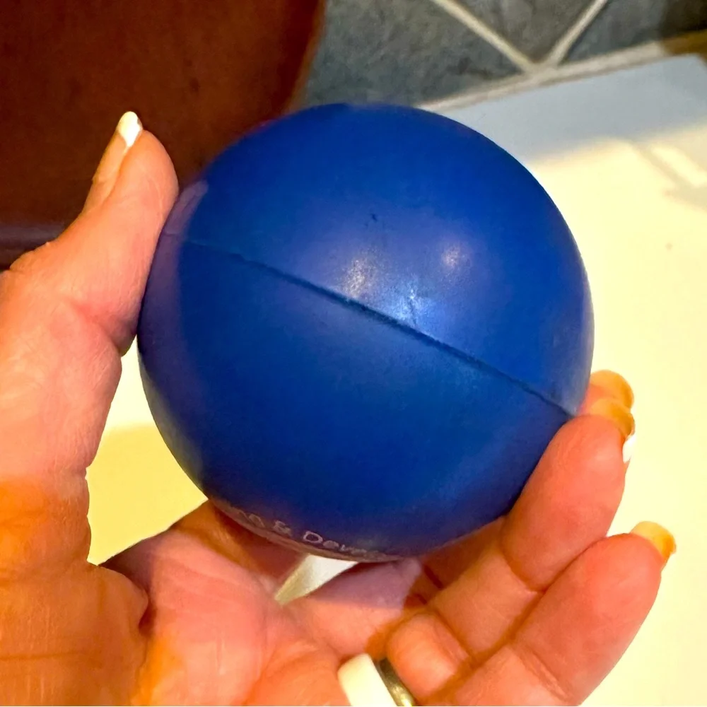 DELL GSD LEARNING & DEVELOPMENT CUSTOM LOGO COLLECTIBLE BLUE BALL BOUNCY 2.5”